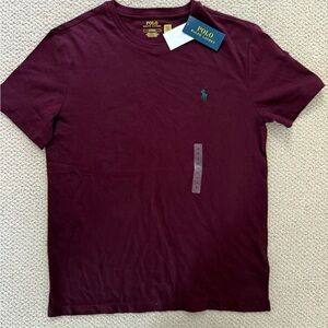 NWT Polo by Ralph Lauren Men's Burgundy T-Shirt